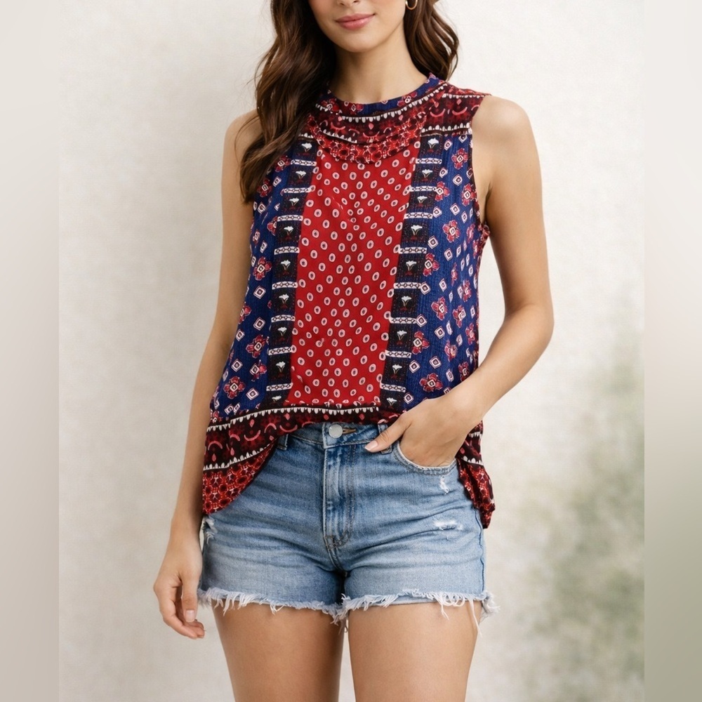Size large elodie boho tank blouse in excellent like-new condition